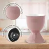 Set di 6 portauovo, Ø 5x7 cm, in ceramica rosa Anteprima dell’immagine prodotto 3