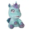 A plush toy unicorn sitting on a white background. Podgląd zdjęcia produktu