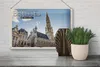 Blechschild Reise 30x20cm Brüssel Belgien Rathaus Wolken Produktbild-Vorschau 4