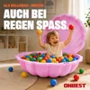 ONBEST Sandkasten 2in1 Sandmuschel mit Deckel | 100 kg | Produktbild-Vorschau 4