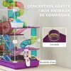 PawHut Gabbia per criceti per roditori 5 piani con tunnel Anteprima dell’immagine prodotto 4