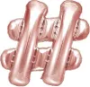 # Zeichen Folienballon roségold 35cm Produktbild-Vorschau 1