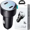 Joyroom Nabjeka do auta 2x Usb C 70W s LED displejem ern Náhled obrázku produktu 5
