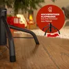 A close-up view of a Christmas tree stand with decorative elements in the background. Produktbild-Vorschau
