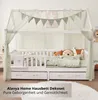 ALAVYA HOME Deko-Set für Hausbetten, Khaki, mit Betthimmel, Produktbild-Vorschau 2
