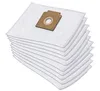 A stack of white vacuum cleaner bags with a brown cardboard attachment. Produktbild-Vorschau