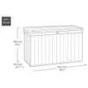 Keter Gartentruhe Darwin 670 L Graphitgrau Ecom Produktbild-Vorschau 6