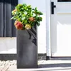 Capi Pflanzgefäß Urban Smooth Rechteckig 36 x 79 cm Schwarz Produktbild-Vorschau 10