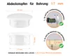 Blindstopfen für Bohrung 17 mm Weiß  50 Stück Abeckstopfen Produktbild-Vorschau 2