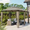 Mondeer Pavillon de jardin 3x4m Premium Pavillon à cadre Voir les images du produit 3