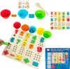 Tg67012 Drewniana Układanka Montessori Matematyczna Nauka Podgląd zdjęcia produktu 1