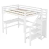 okwish Hochbett 140x200 Kinderbett mit L-förmiger Produktbild-Vorschau 9