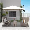 Outsunny Parasol déporté carré inclinable manivelle avec Voir les images du produit 5