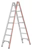 Hymer Sprossenstehleiter, beidseitig begehbar, 2x8 Produktbild-Vorschau 2