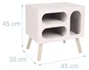 Relaxdays nachtkastje, Scandinavisch design, retro stijl, Productafbeelding-voorbeeld 4