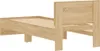 A wooden bed frame with a slatted base. Náhľad obrázku produktu