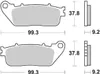sbs Bremsbeläge Satz Hinten 862LS Produktbild-Vorschau 1