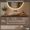 S'AFIELINA LED Badezimmerspiegel Rund Ø70 cm, Goldener Produktbild-Vorschau 9