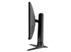 Side view of a black computer monitor on a stand. Produktbild-Vorschau