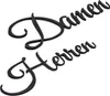Damen & Herren Türschild Set 3D Schriftzug Toilettenschild Produktbild-Vorschau 1