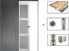 Porte Coulissante Kenya Blanc Vitree H204 x L73 + SYSTEME Voir les images du produit 1