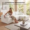 GLP Modulares Ecksofa 256 cm aus Cord, 4-Sitzer mit Produktbild-Vorschau 12