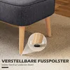 HOMCOM Sofa 2-Sitzer Couch Stoffsofa Sitzmöbel Polstersofa Produktbild-Vorschau 7