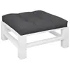 vidaXL Palettenkissen Schwarz 80x80x12 cm Stoff Produktbild-Vorschau 3