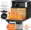 Heißluftfritteuse 12L Minibackofen Airfryer 12 Programmen Produktbild-Vorschau 8