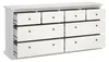Asiagela - Commode, 183x49x87h cm Blanc, 8 Tiroirs Voir les images du produit 6