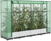 Hochbeet mit Gewächshaus-Aufsatz Rattan-Optik 160x40x123 cm Produktbild-Vorschau 2