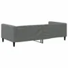 vidaXL Letto da giorno grigio scuro 100x200 cm in tessuto Anteprima dell’immagine prodotto 5