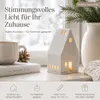 Räder ZUHAUSE Windlicht Lichthaus aus Porzellan klein - H Produktbild-Vorschau 5