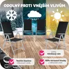 4 skládací hliníkové zahradní židle - stříbrné Náhled obrázku produktu 5