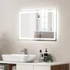 A modern bathroom vanity with a sink and a lighted mirror. Náhled obrázku produktu