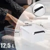 Aufbewahrungsbox mit Deckel 4er Set Kunststoffbox Stapelbox Produktbild-Vorschau 5