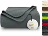Kuscheldecke, 130x170 cm, Polar-Fleece, grau (taupe) Produktbild-Vorschau 1