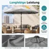 COSTWAY, parasol dwustronny, 300x150 cm, parasol składany, Podgląd zdjęcia produktu 6
