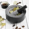 Vogue Mörser und Stößel Set 20,3cm schwarz Produktbild-Vorschau 5