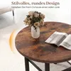 COSTWAY, table basse ronde, table d'appoint pour salon, Voir les images du produit 7
