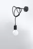 Kinkiet EDISON, zwart, 1xE27x60W, metaal, afmetingen: Productafbeelding-voorbeeld 4