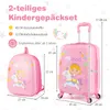 COSTWAY 2tlg Kinderkoffer + Rucksack, Kindertrolley aus Produktbild-Vorschau 3