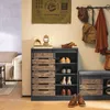 SoBuy FSB65-HG Sideboard Schuhschrank Schiebetür Kommode Produktbild-Vorschau 4