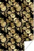 MuchoWow® Poster Muster - Blumen - Gold 120x180 cm - Produktbild-Vorschau 1