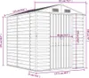 vidaXL Capanno per attrezzi antracite 191x215x198 cm Anteprima dell’immagine prodotto 6
