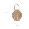 Lampion rattanowy BOHO z szerokim uchwytem Podgląd zdjęcia produktu 2