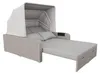 Garten-Loungesofa 2-Personen mit Sonnendach - Polyrattan Produktbild-Vorschau 13