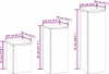 vidaXL Pflanzenständer 3 pcs Rostig Wetterfeststahl Produktbild-Vorschau 7
