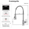 A diagram showing the dimensions and installation requirements for a kitchen faucet. Podgląd zdjęcia produktu