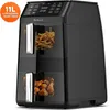 Airfryer, Heißluftfritteuse 2 Kammern, 11L Produktbild-Vorschau 1